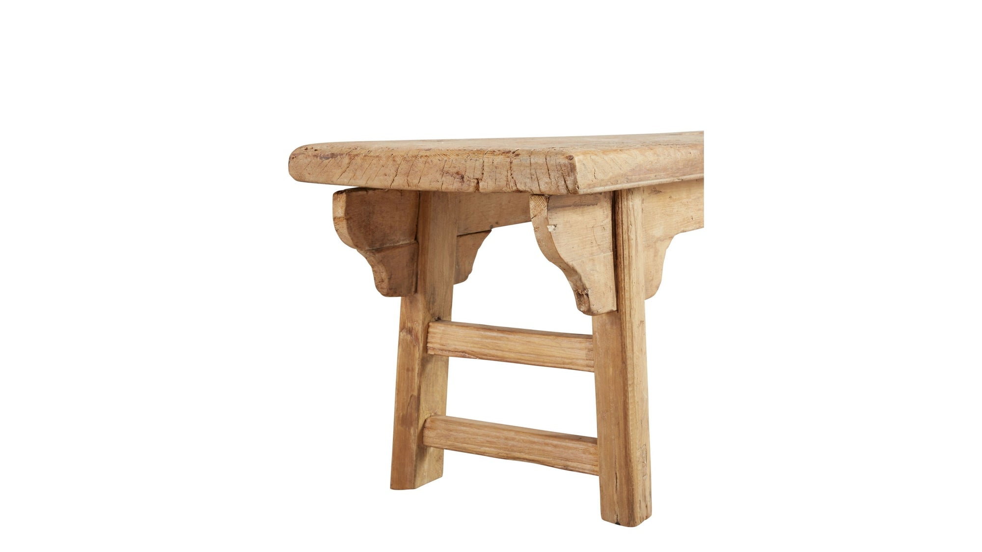 Antique - Simple Bench - Light Brown