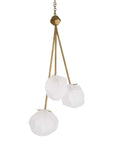 Geodesic - 3 Light Pendant - White