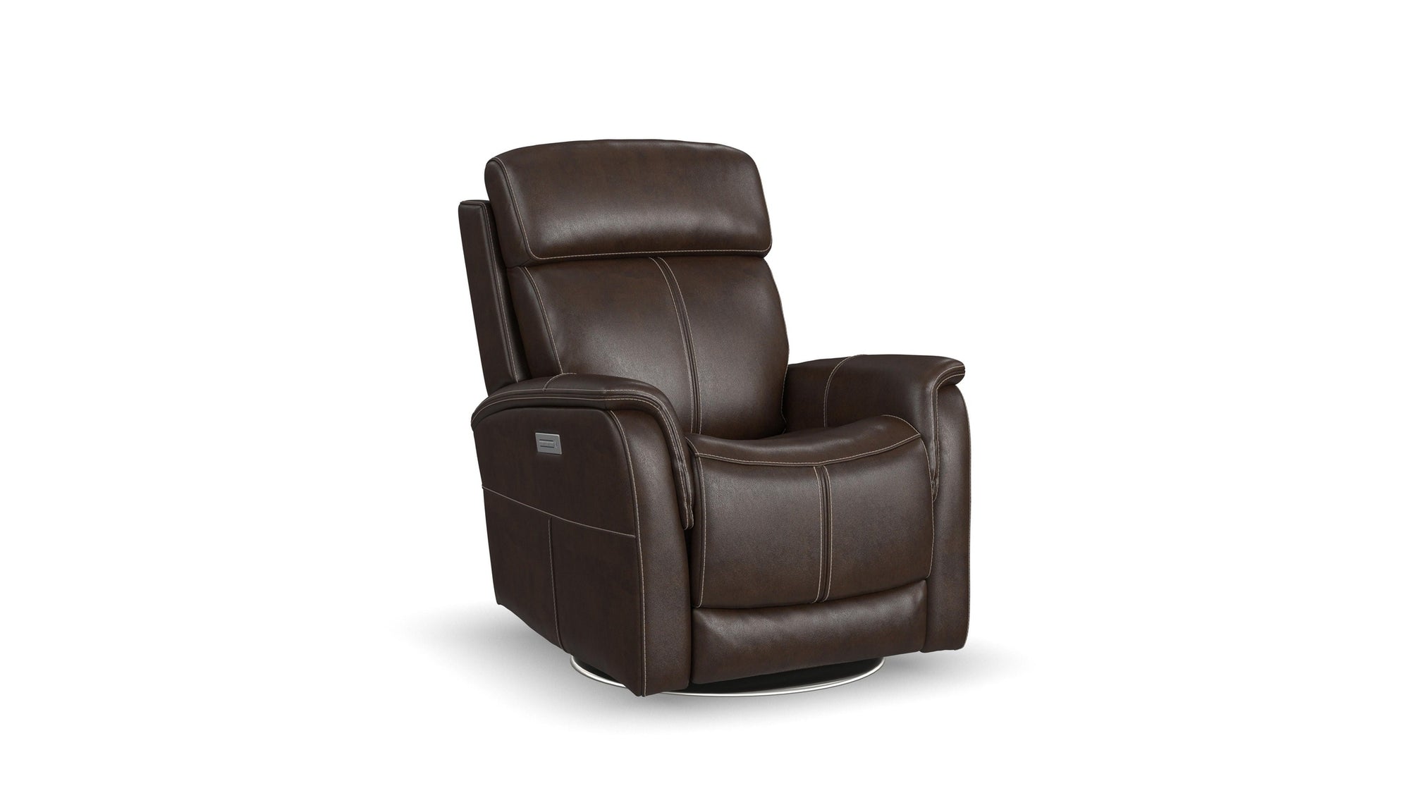 View - Power Swivel Recliner With Power Headrest