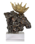 Moose Bust - Bronze Sculpture - Bronze