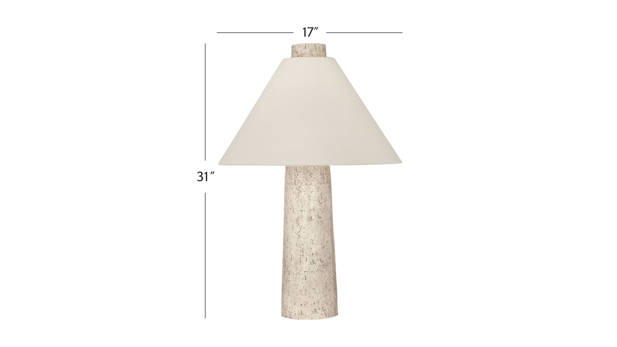 Berks - Table Lamp - Textured Cream