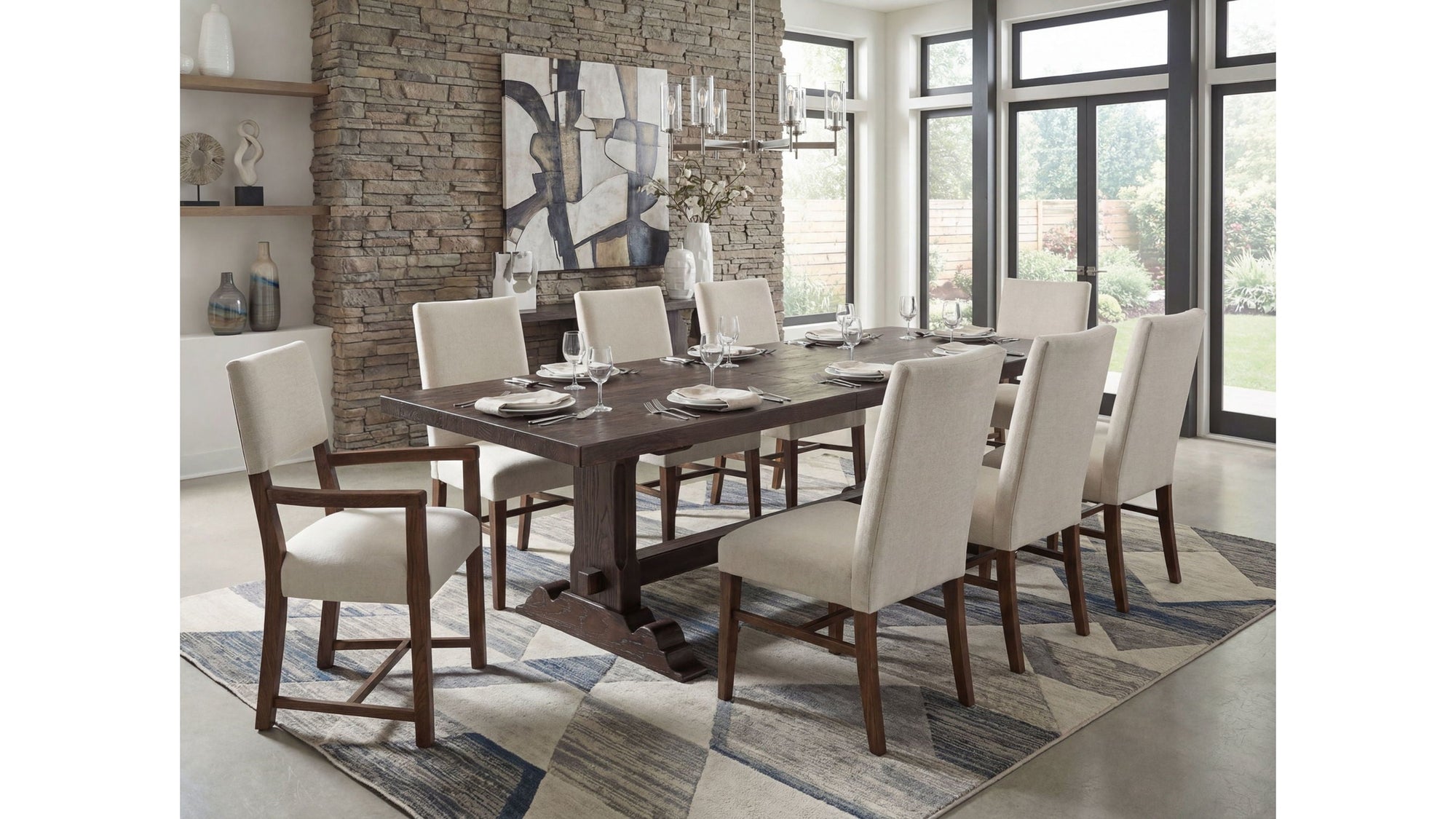 Driftwood - Upholstered Arm Chair Set of 2