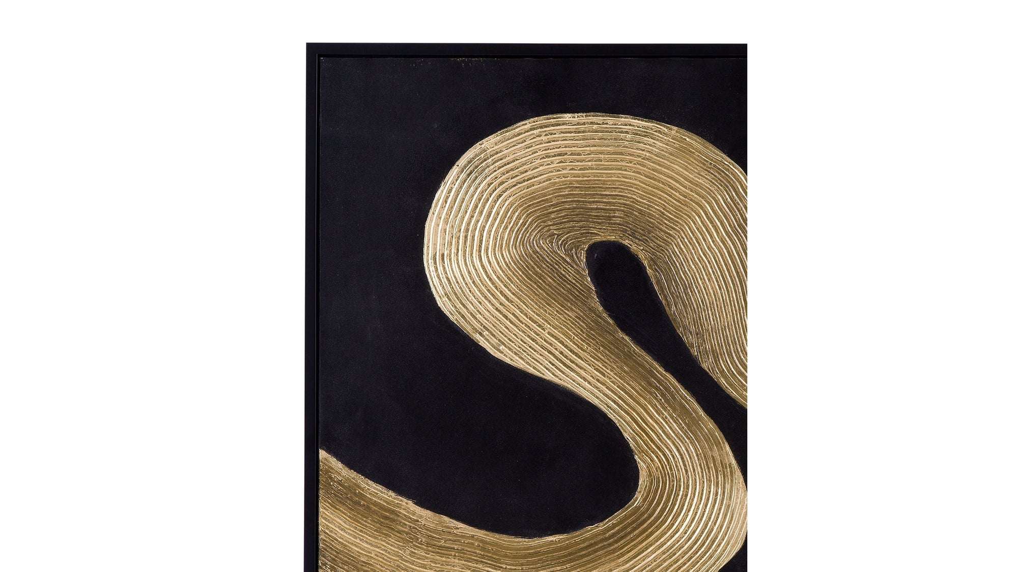 Connected Frame Canvas Set of 2 - Black / Gold