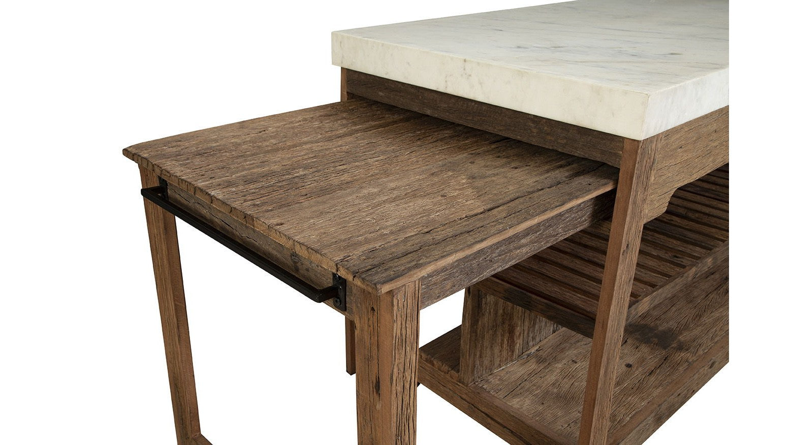 Rustic Marble Island - Light Brown