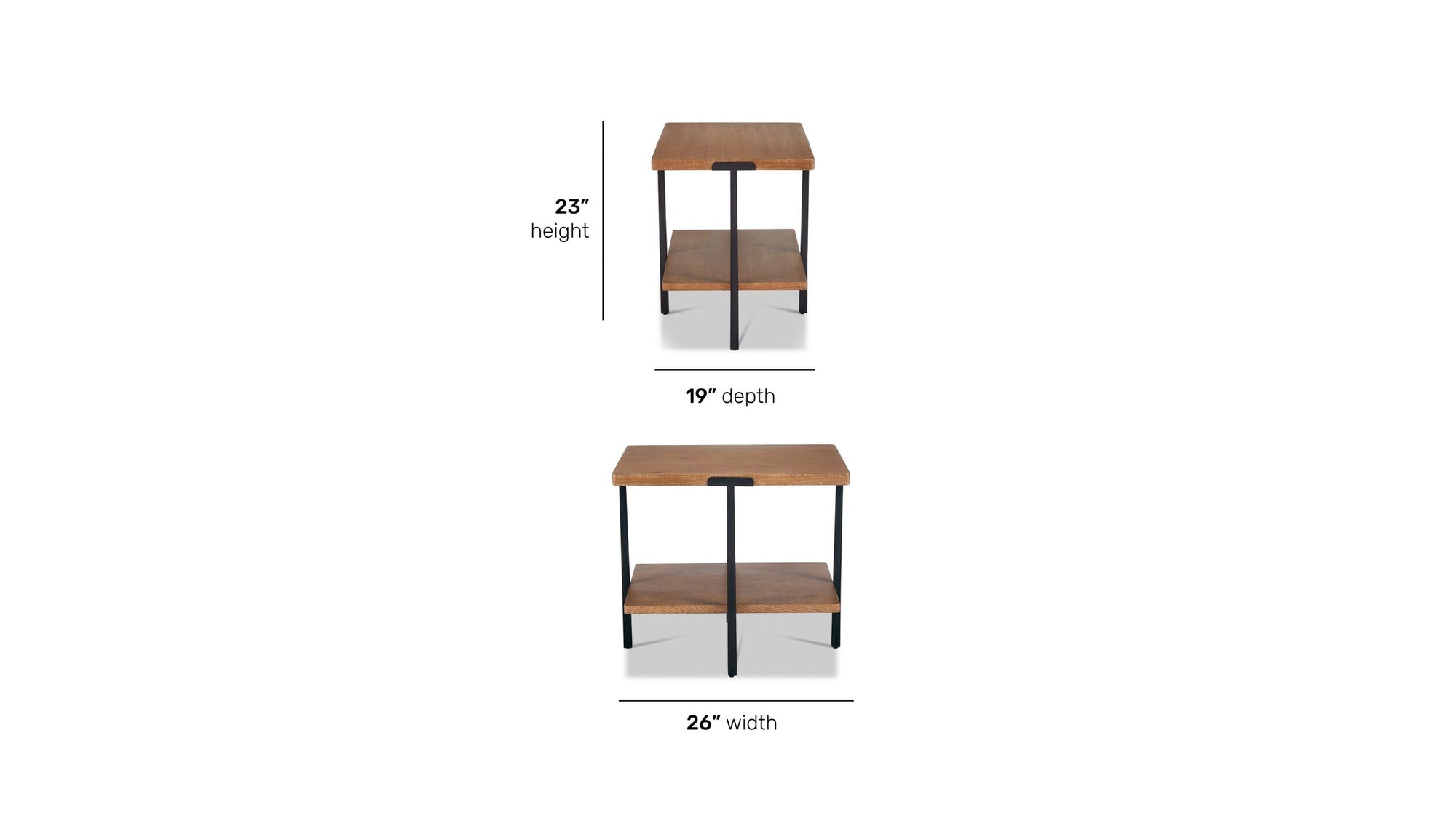 Millwork - End Table - Light Brown