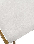 Midas - Small Bench - Gold / White