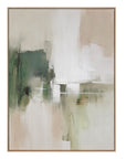 Verdant Horizon I Framed Canvas - Green