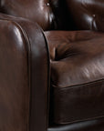 CC - Belvedere Tufted Lounge Chair - Dark Brown