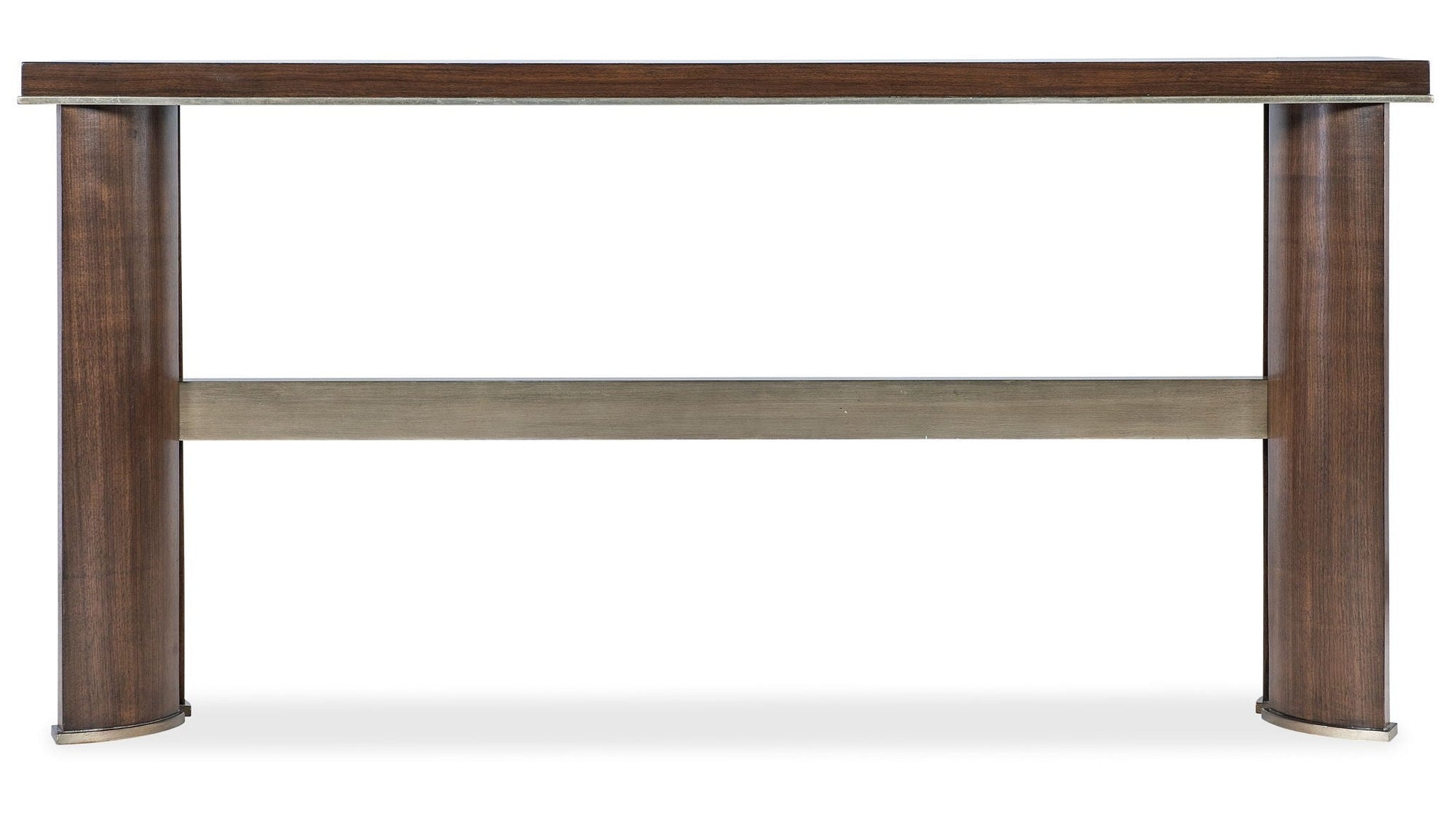 Melange - Contours Console - Dark Brown