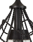 Whirlwind - 1 Light Indoor-Outdoor Pendant - Dark Bronze