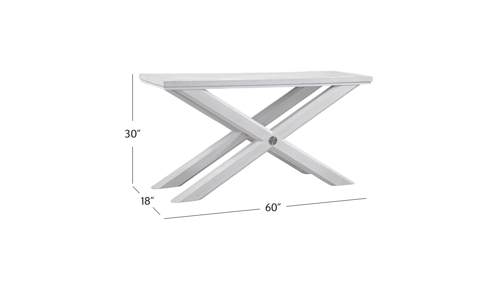 Nadine - Console Table - White