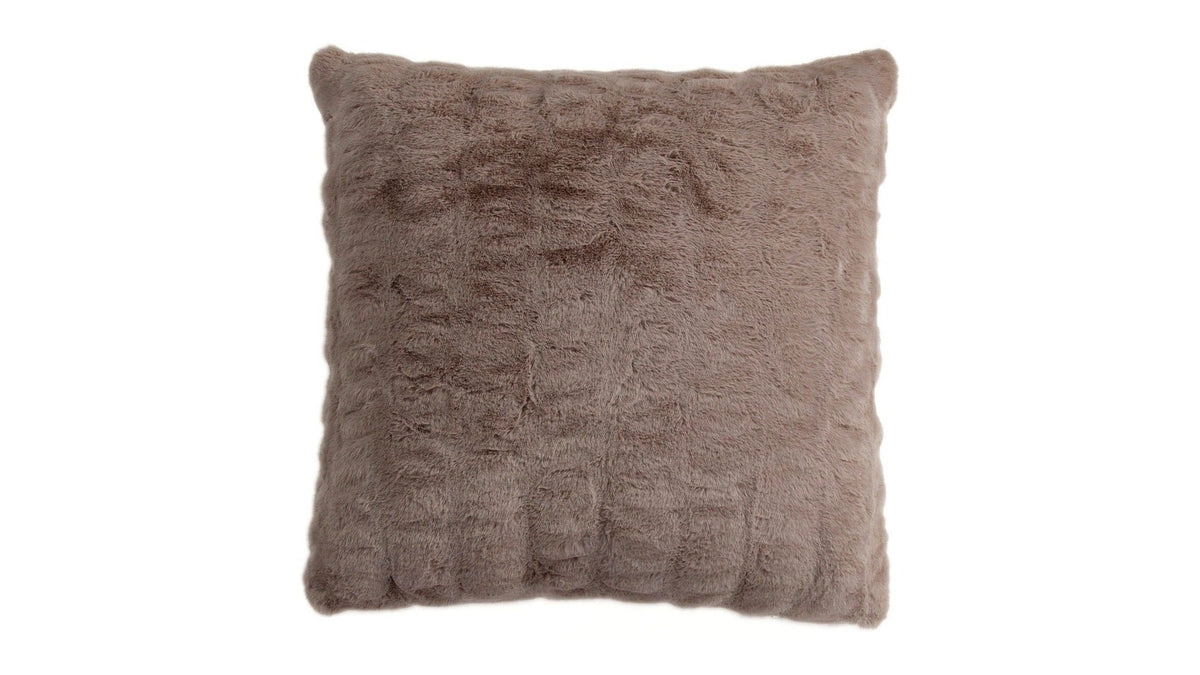 Ruched Rabbit - Euro Pillow With Down Insert - Blush