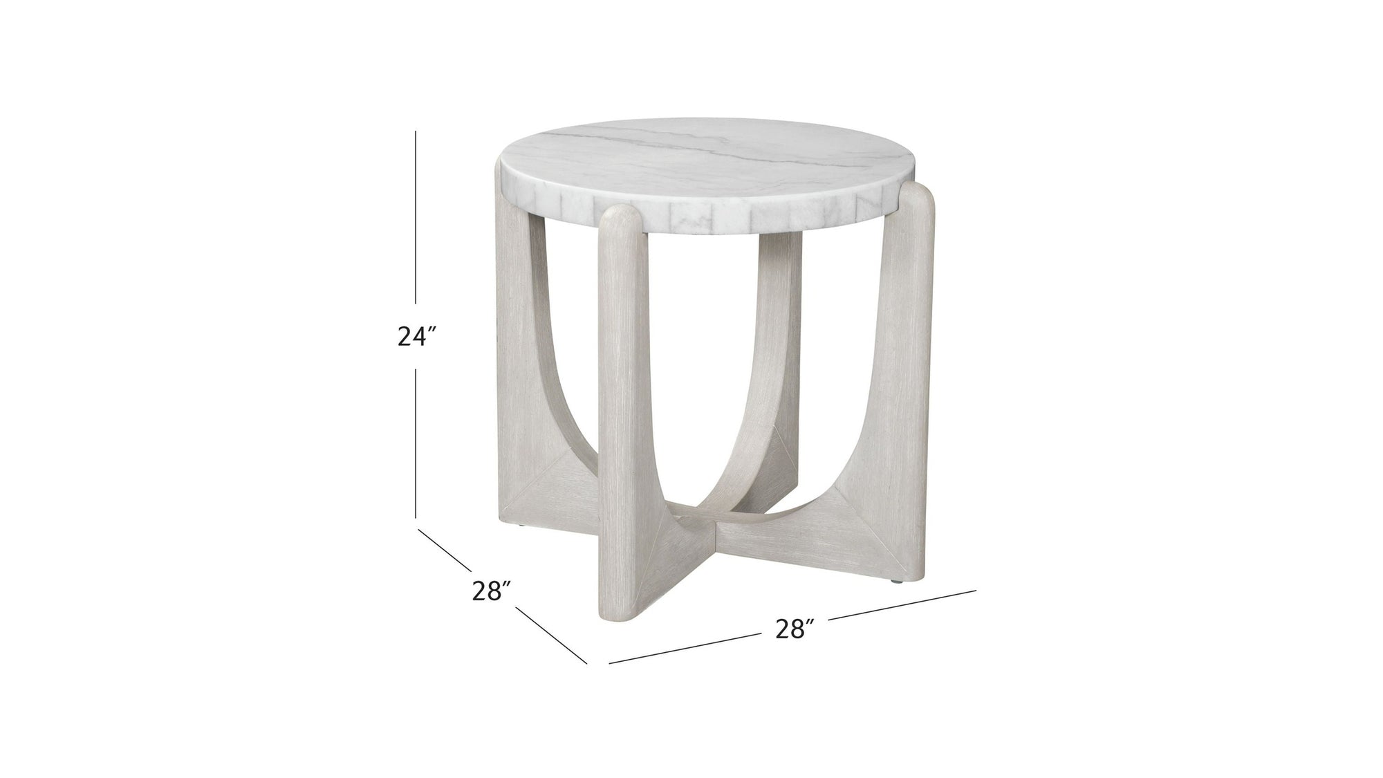 Gavin - End Table - White