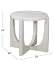 Gavin - End Table - White