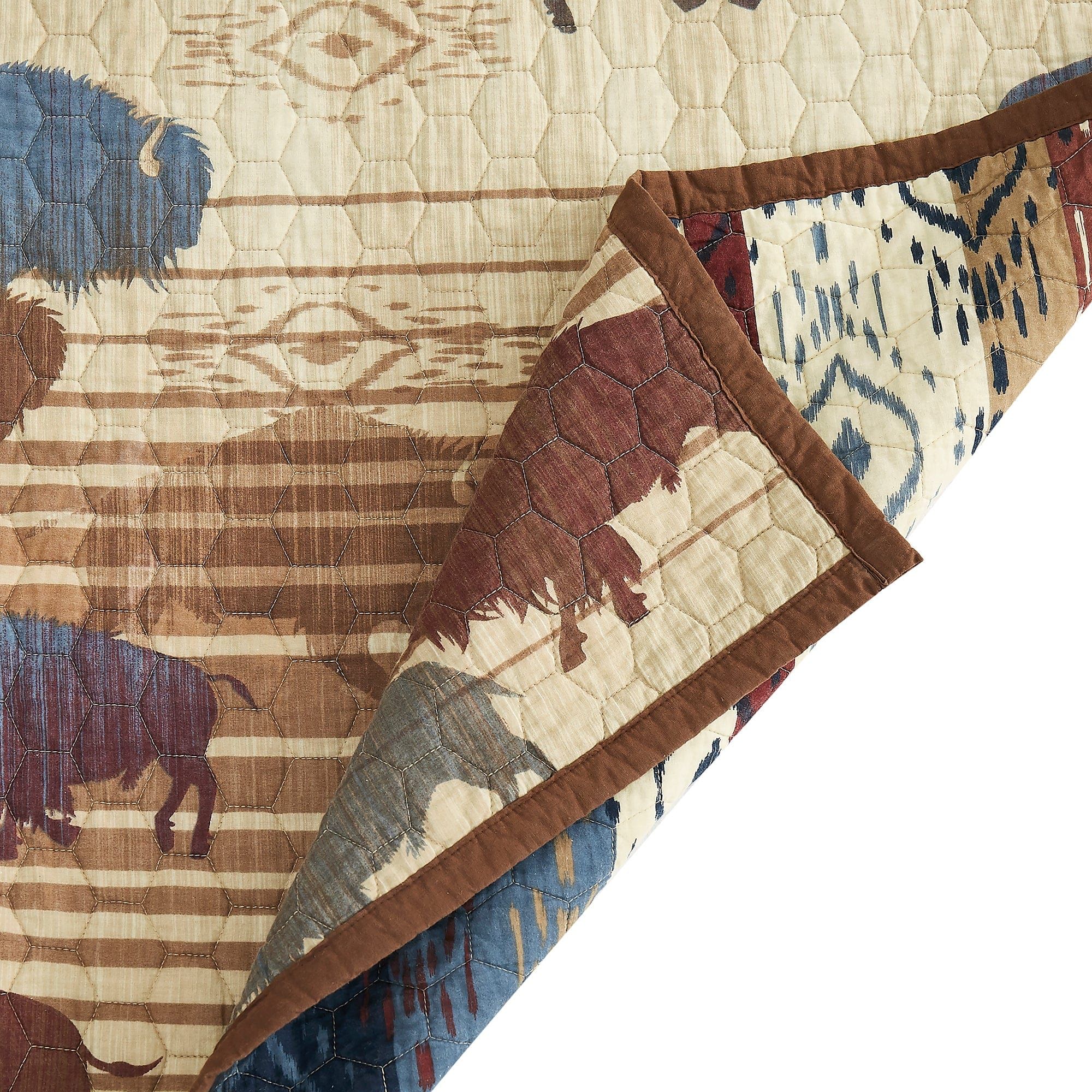 Home On The Range - Twin Reversible Quilt Set (Set of 2) - Tan