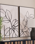 Harmony II Canvas Art - White / Black