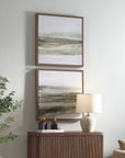 All Of A Sudden - Framed Canvases (Set of 2) - Black / Brown / Gray / Green