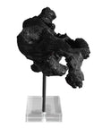 Charred Timber - Sculpture - Black