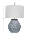 Midlands - Table Lamp - Blue / White