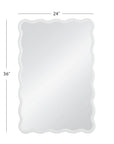 Bryony - Rectangle Wall Mirror - White
