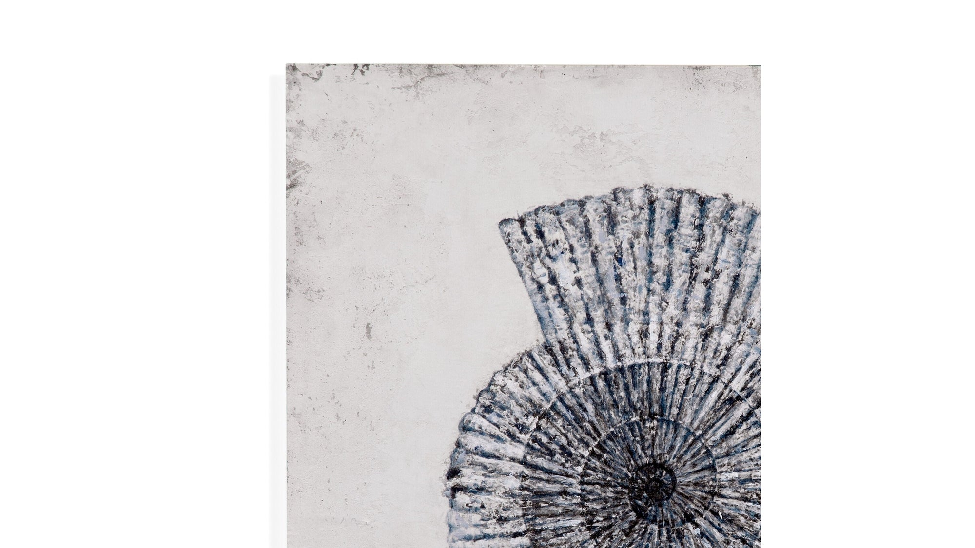 Shell II Canvas Art - Blue / Gray
