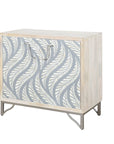 Leia - Bar Cabinet - White Mango / Ivory Bone / Gray