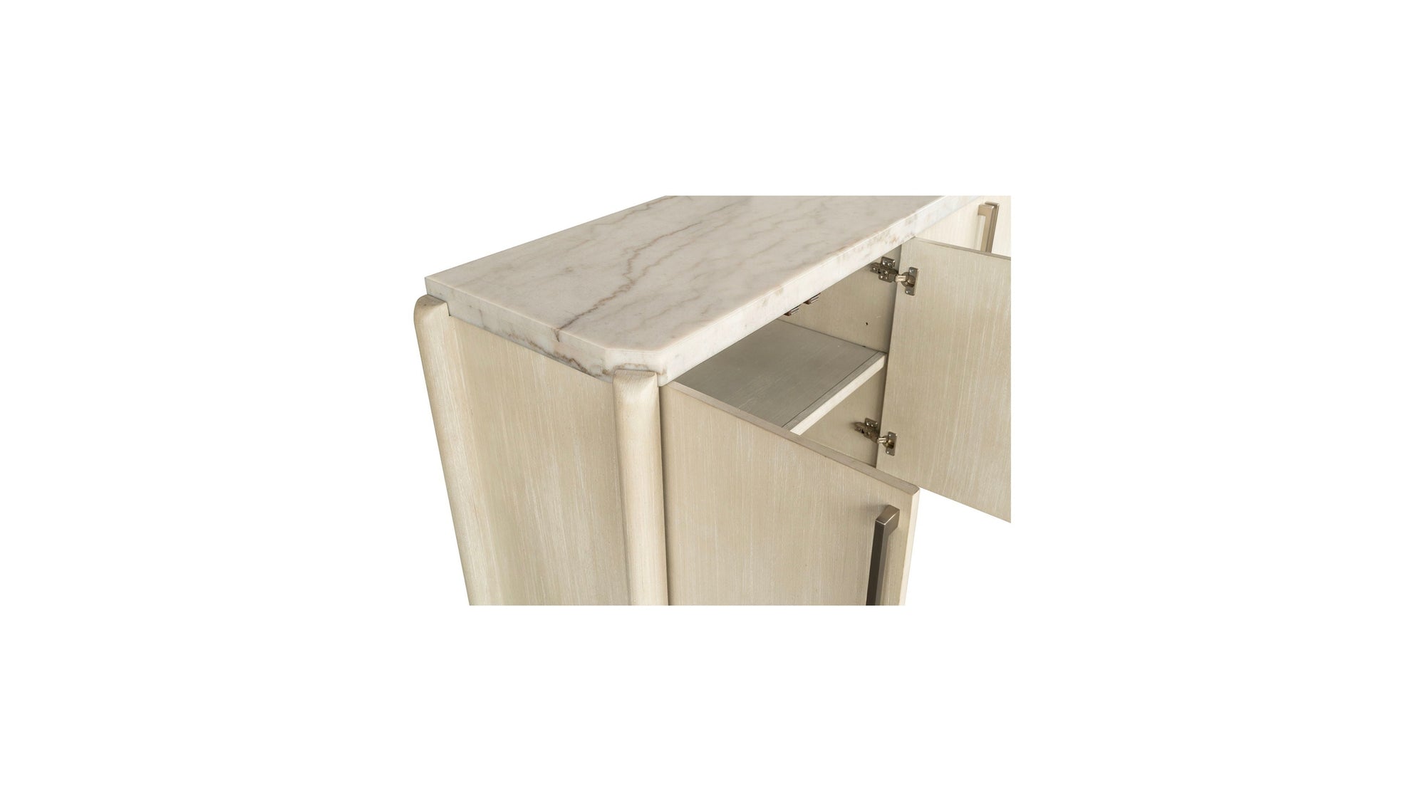 Gavin - Server - Driftwood Oak / White Marble