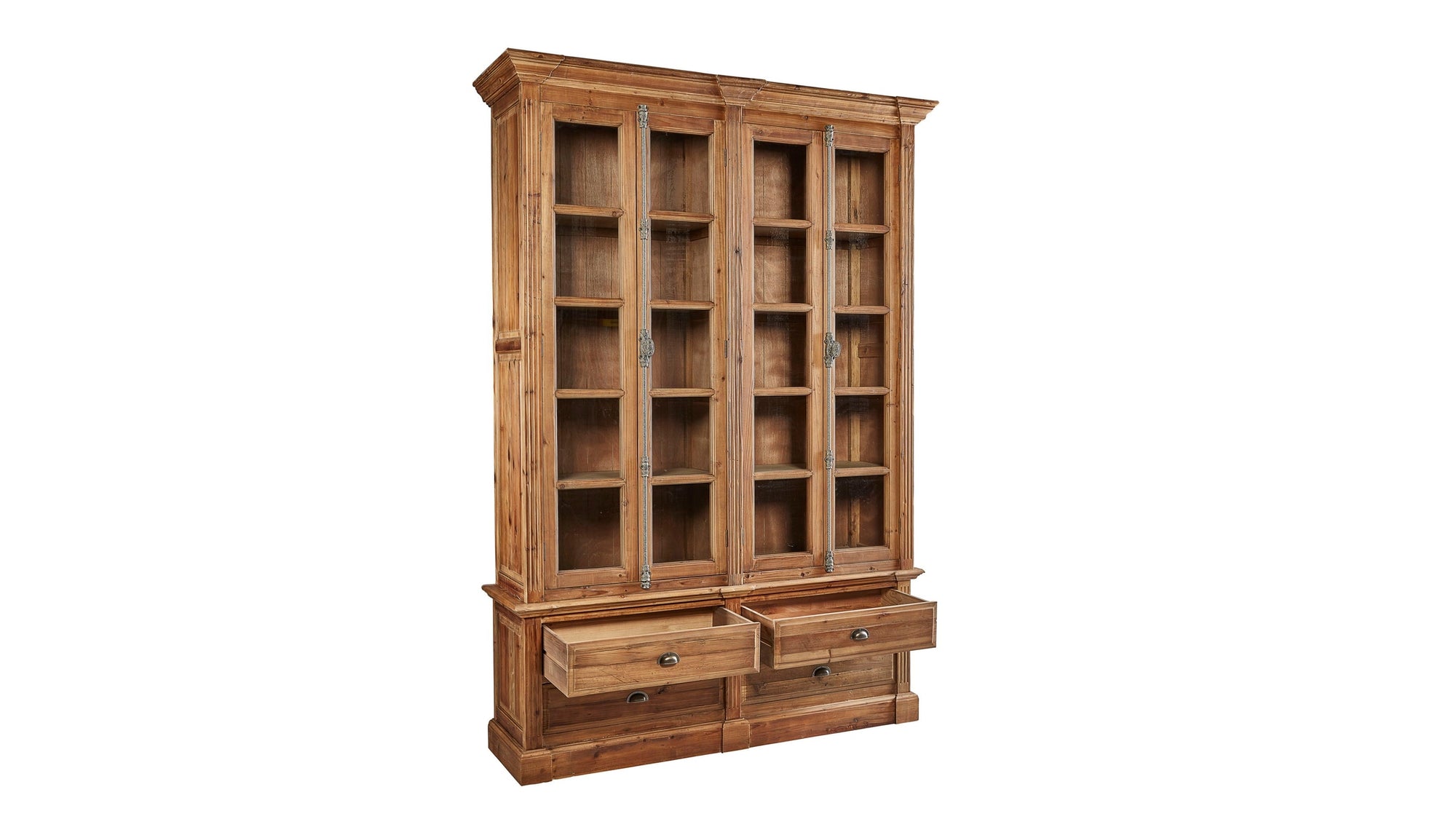 Natural Old Fir Bookcase - Brown