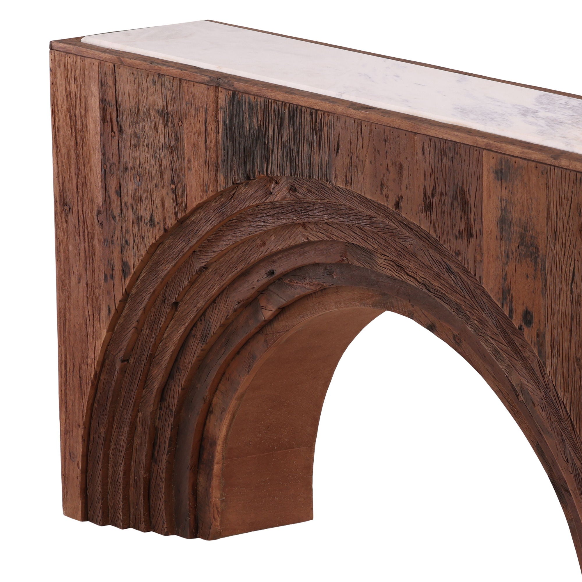 Cole - Console - Dark Brown / Beige