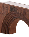Cole - Console - Dark Brown / Beige