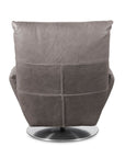 Ranlo Leather Swivel Recline Accent Chair