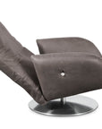 Ranlo Leather Swivel Recline Accent Chair