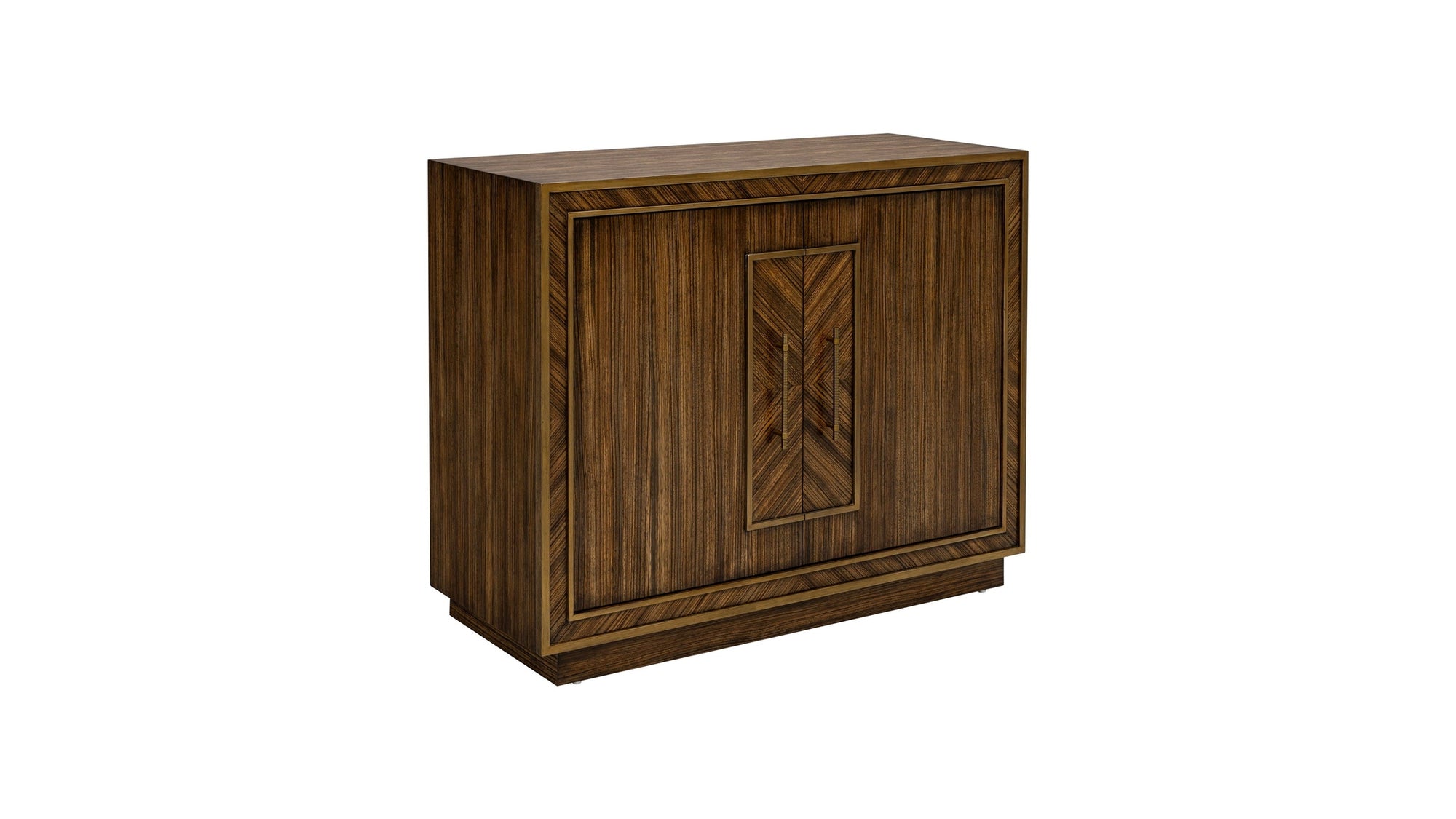 Claudia - Hall Cabinet - Rich Brown Zebrano