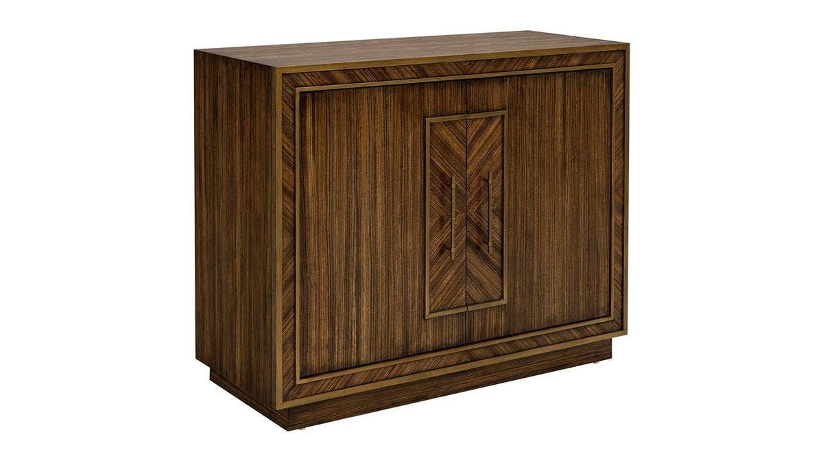 Claudia - Hall Cabinet - Rich Brown Zebrano