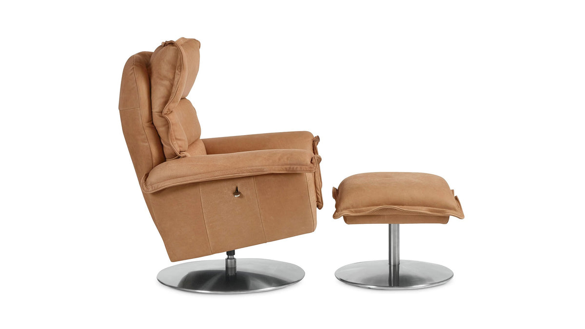 Dunn Leather Ottoman