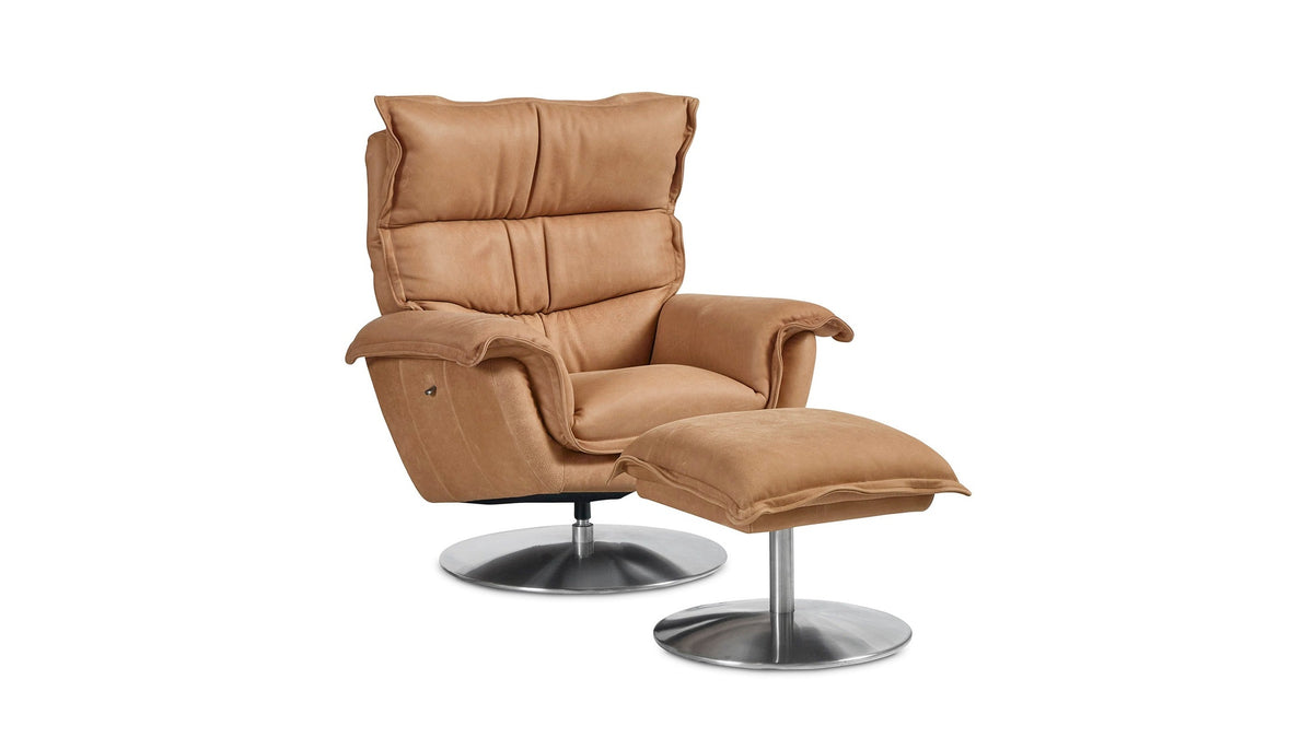 Dunn Leather Ottoman