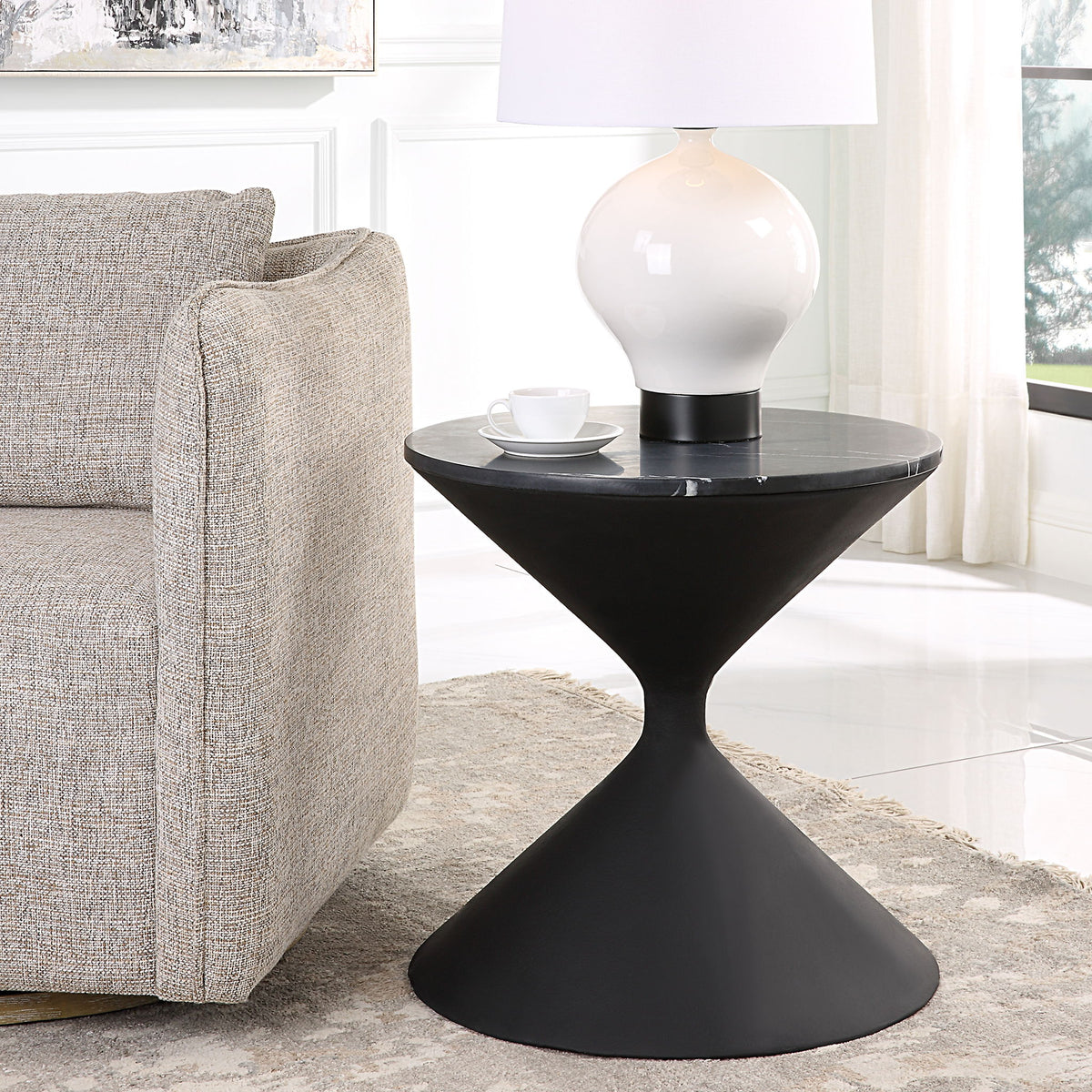 Time's Up - Hourglass Shaped Table