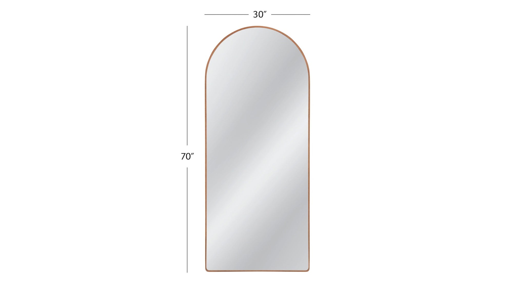 Holly - Floor Mirror - Light Brown