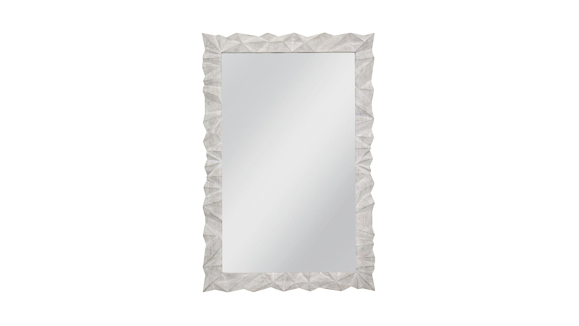 Isola - Wall Mirror - White Wash
