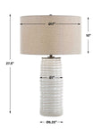Barat - Ceramic Table Lamp - White