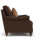 Veda - Fabric Chair With Nailhead Trim