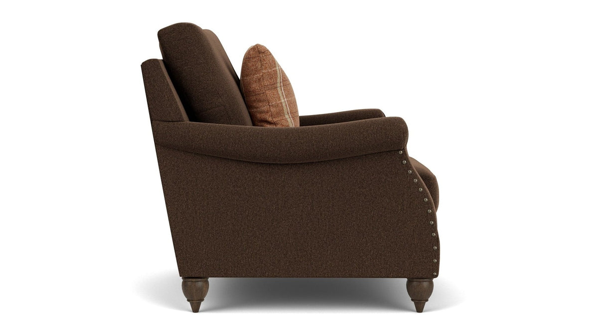 Veda - Fabric Chair With Nailhead Trim