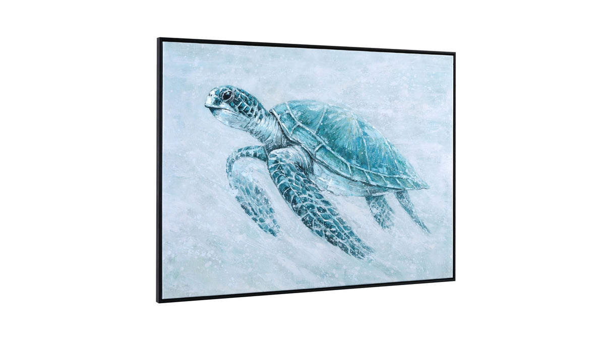 Kemps Bay Framed Canvas - Blue