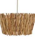 Rhea - 4 Light Wood Branch Chandelier - Woodtone