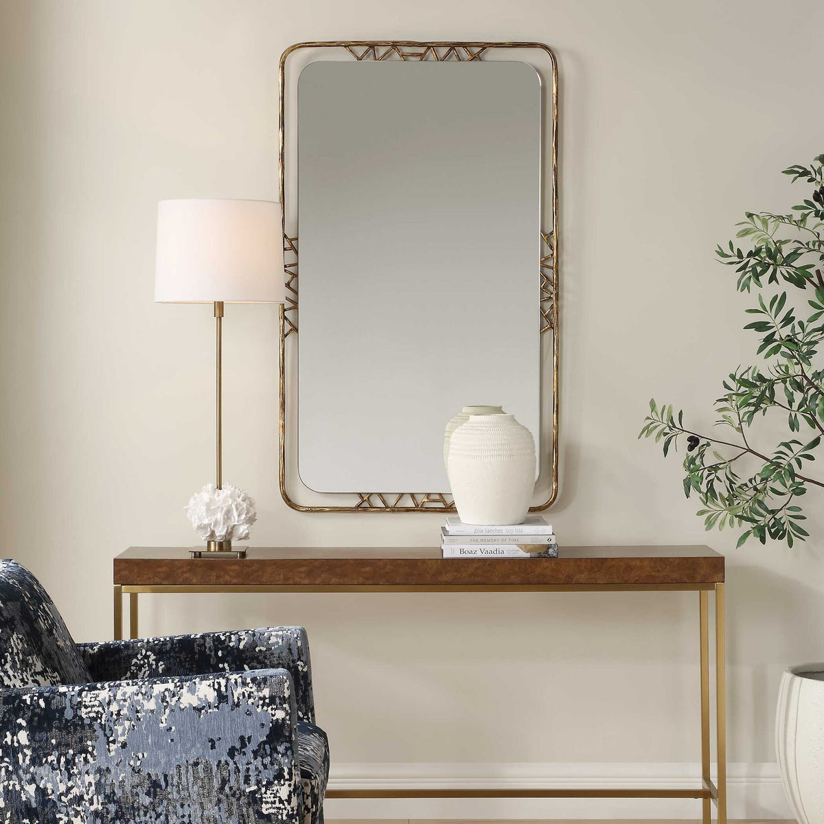 Tahoma - Mirror - Antiqued Gold