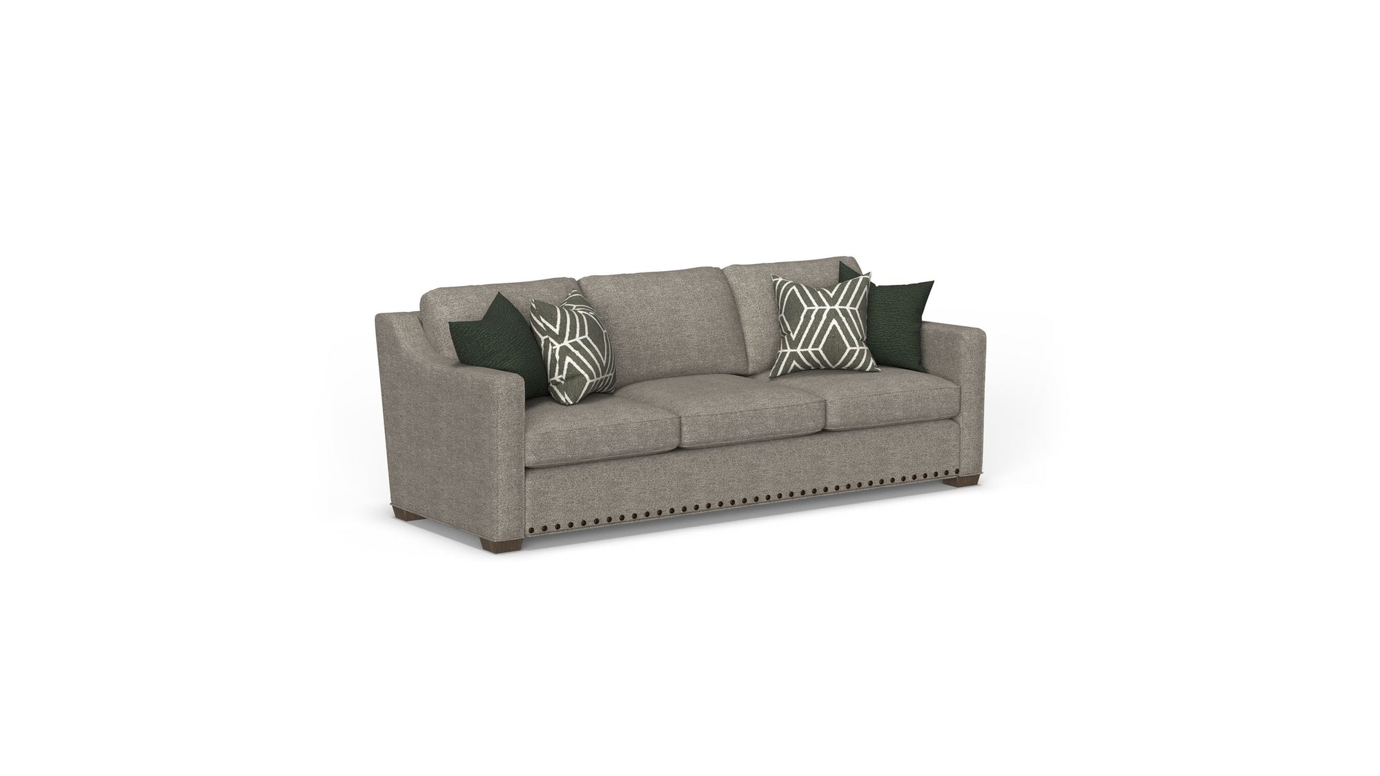 Milo - Fabric Sofa With Nailhead Trim