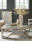 Melange - Saber Cocktail Table - Pearl Silver
