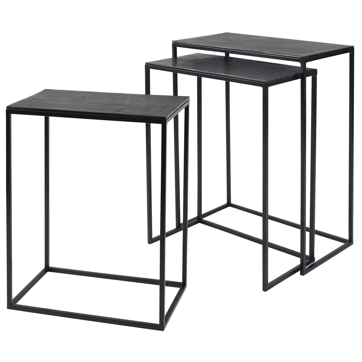 Coreene - Iron Nesting Tables (Set of 3)
