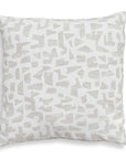 Scatter - Abstract Outdoor Pillow - Gray / White