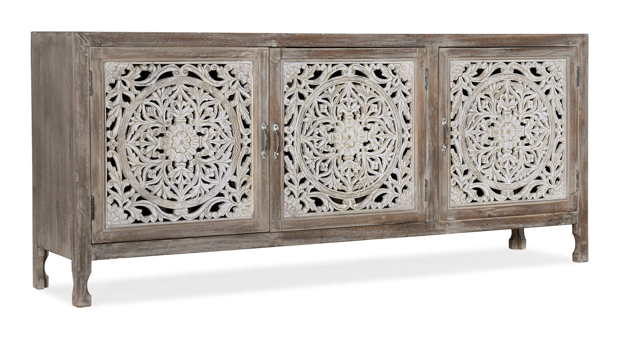 Commerce And Market - 80" Entertainment Console - Light Brown
